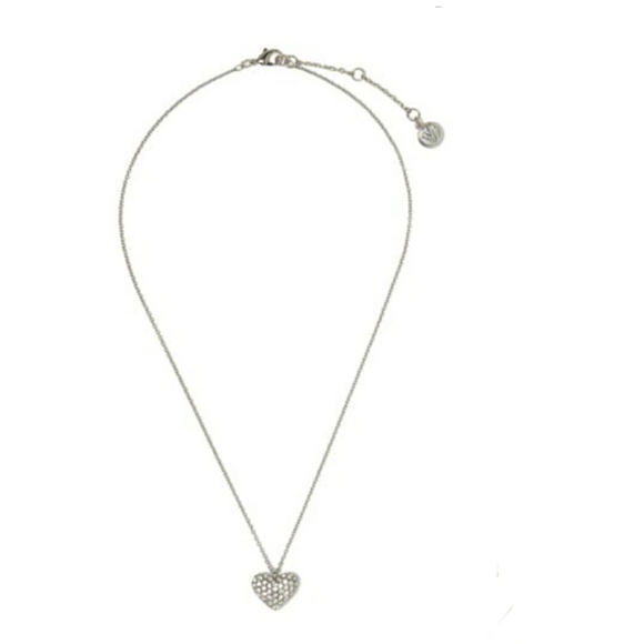 𝅺vince Camuto Pave Crystal Heart Necklace NIB - Picture 4 of 6